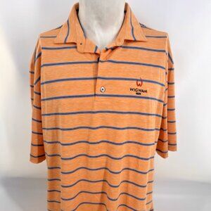 FootJoy FJ Men’s 2XL Golf Polo Orange Peach Short Sleeve The Wigwam